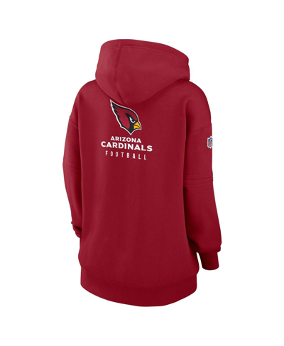 Shop Nike Women's  Cardinal Arizona Cardinals 2023 Sideline Club Fleece Pullover Hoodie