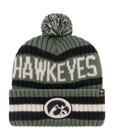 Shop 47 Brand Men's ' Green Iowa Hawkeyes Oht Military-inspired Appreciation Bering Cuffed Knit Hat With P