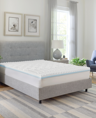 Prosleep 3" Reversible Dual Sided Memory Foam Mattress Topper, Twin Xl In White