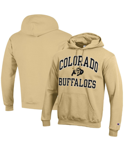 Champion Vegas Gold Colorado Buffaloes Arched Logo Fleece Pullover Hoodie In Yellow