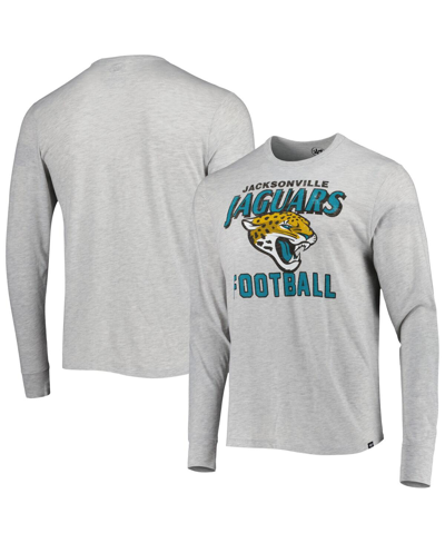 Shop 47 Brand Men's ' Heathered Gray Jacksonville Jaguars Dozer Franklin Long Sleeve T-shirt