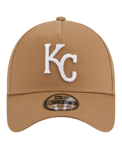 New Era Men's  Khaki Kansas City Royals A-frame 9forty Adjustable Hat In Khaki