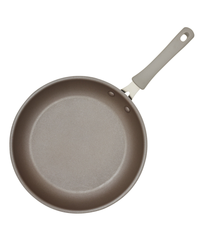 Shop Rachael Ray Cook + Create Aluminum Nonstick Frying Pan Set, 2 Piece In Almond