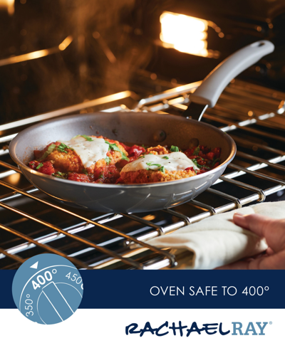 Rachael Ray Cook + Create Aluminum Nonstick Frying Pan Set, 2 Piece In Red