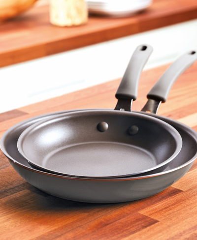 Rachael Ray Cook + Create Aluminum Nonstick Frying Pan Set, 2 Piece In Red