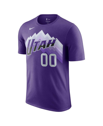 Shop Nike Men's  Jordan Clarkson Purple Utah Jazz 2023/24 City Edition Name And Number T-shirt