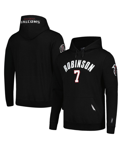Shop Pro Standard Men's  Bijan Robinson Black Atlanta Falcons Player Name And Number Pullover Hoodie