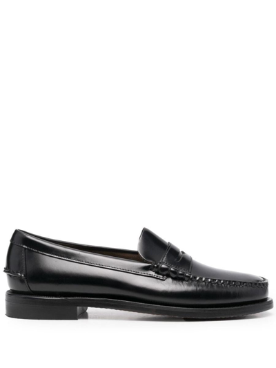 Shop Sebago Classic Loafers In Black