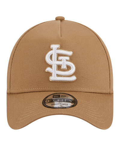 New Era Khaki St. Louis Cardinals A-frame 9forty Adjustable Hat In Khaki