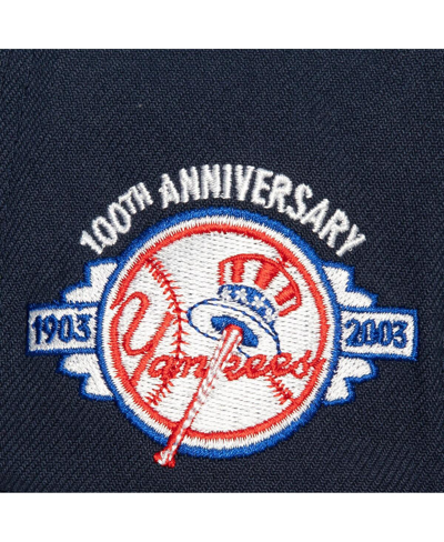 Mitchell & Ness Men's  Navy, Gray New York Yankees Bases Loaded Fitted Hat In Navy,gray