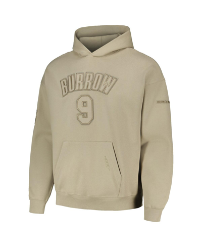 Pro Standard Men's  Joe Burrow Tan Cincinnati Bengals Player Name And Number Pullover Hoodie In Tan