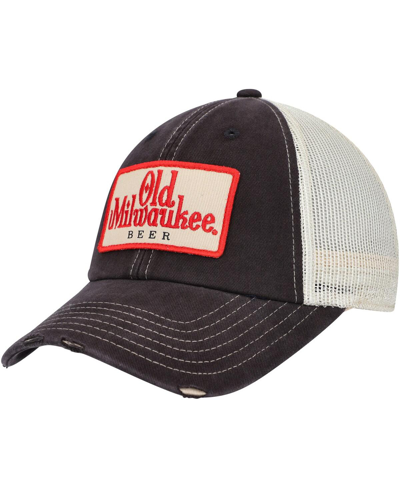 AMERICAN NEEDLE MEN'S AMERICAN NEEDLE STONE, BLUE OLD MILWAUKEE ORVILLE SNAPBACK HAT 