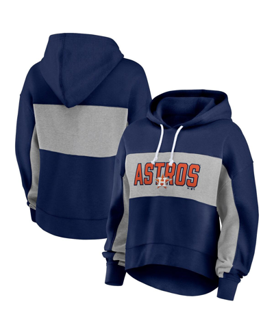 Fanatics Branded Navy Detroit Tigers Filled Stat Sheet Pullover Hoodie In Navy