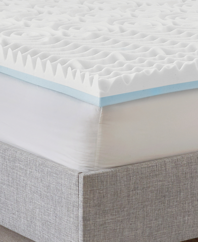 Prosleep 3" Reversible Dual Sided Memory Foam Mattress Topper, Full In White