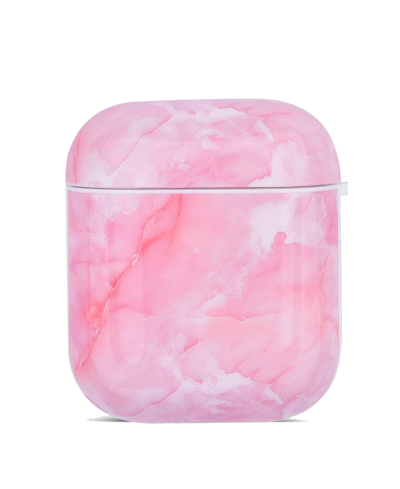 Shop Gabba Goods Apple Soft Shell Air Pod Case In Pink Marble