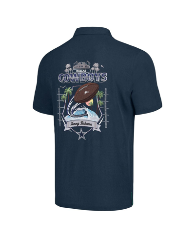 Tommy Bahama Navy Dallas Cowboys Tidal Kickoff Camp Button-up Shirt In Navy