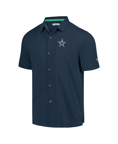 Shop Tommy Bahama Men's  Navy Dallas Cowboys Tidal Kickoff Camp Button-up Shirt