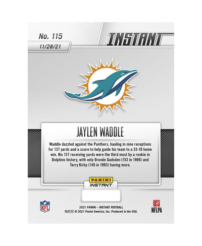 Shop Panini America Jaylen Waddle Miami Dolphins Parallel  Instant Nfl Week 12 Waddle Tops Century Mark Fo In Multi