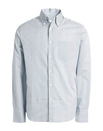 Shop Dunhill Man Shirt Blue Size Xl Cotton
