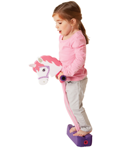 Kidoozie Fundamental Toys Hop Squeak Unicorn Pogo Jumper In Purple
