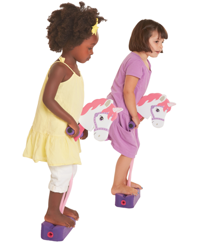 Kidoozie Fundamental Toys Hop Squeak Unicorn Pogo Jumper In Purple