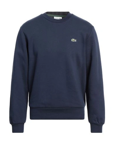 Shop Lacoste Man Sweatshirt Midnight Blue Size 5 Cotton, Polyester