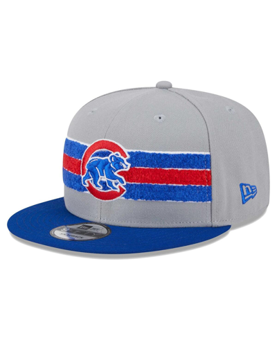 New Era Men's  Gray, Royal Chicago Cubs Band 9fifty Snapback Hat In Gray,royal
