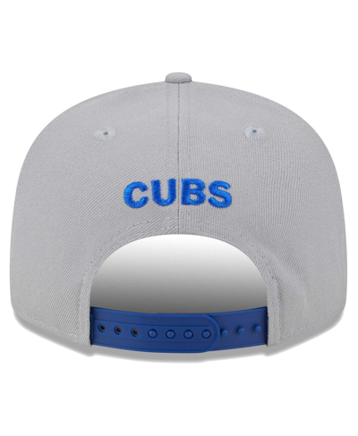 New Era Men's  Gray, Royal Chicago Cubs Band 9fifty Snapback Hat In Gray,royal
