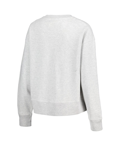League Collegiate Wear Ash Oregon Ducks Boxy Pullover Sweatshirt In Ash