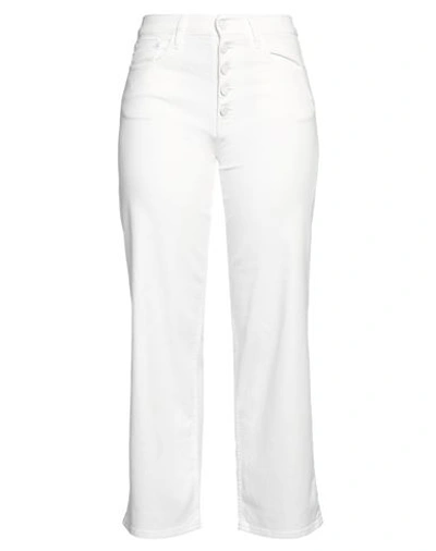 Shop Cycle Woman Jeans White Size 28 Cotton, Elastane
