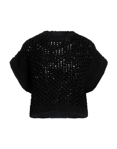 Shop Brunello Cucinelli Woman Sweater Black Size L Cotton