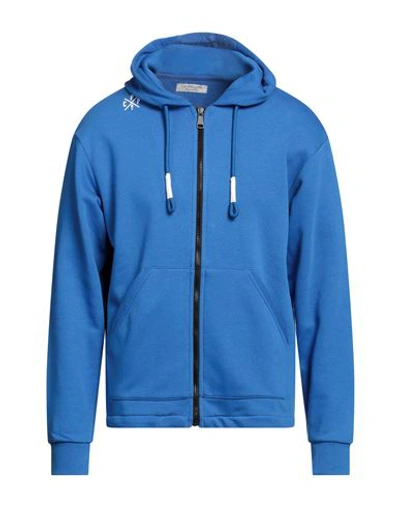 Shop Cooperativa Pescatori Posillipo Man Sweatshirt Blue Size M Cotton, Polyester