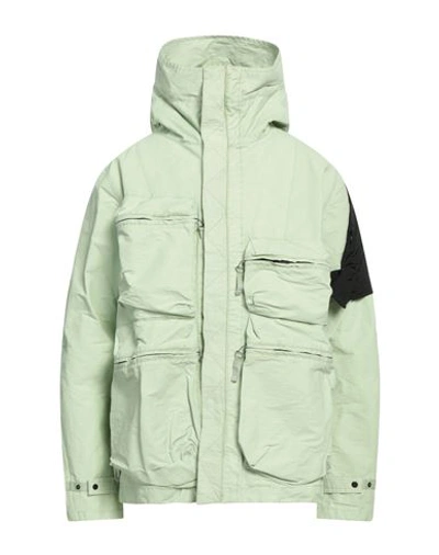 Shop Nemen Man Jacket Light Green Size Xl Cotton, Nylon