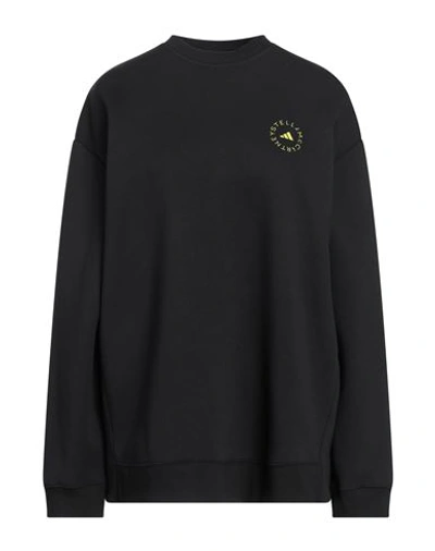 Shop Adidas By Stella Mccartney Woman Sweatshirt Black Size L Organic Cotton, Polyester