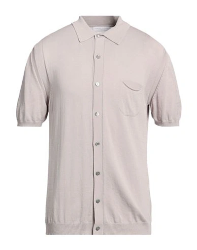 Shop Daniele Fiesoli Man Shirt Dove Grey Size M Cotton