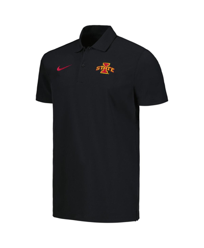 Shop Nike Men's  Black Iowa State Cyclones Sideline Polo Shirt
