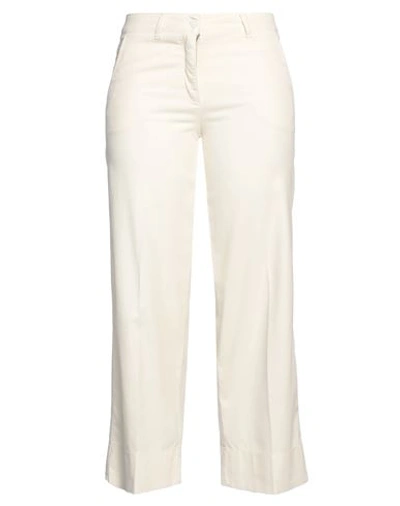 Shop Cambio Woman Pants Cream Size 8 Cotton, Lyocell, Elastane In White