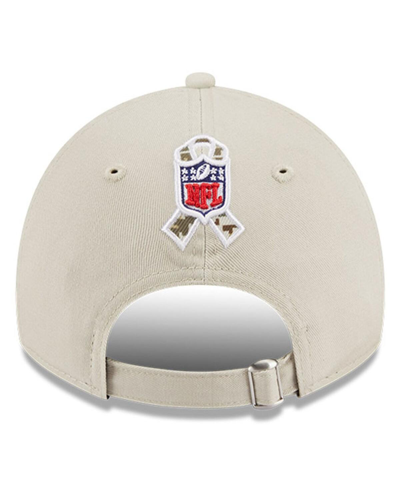Shop New Era Women's  Stone Las Vegas Raiders 2023 Salute To Service 9twenty Adjustable Hat