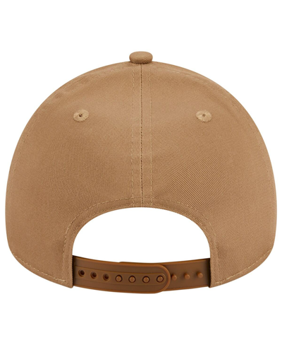 Shop New Era Men's  Khaki Milwaukee Brewers A-frame 9forty Adjustable Hat