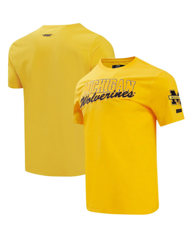 Shop Pro Standard Men's  Maize Michigan Wolverines Classic T-shirt