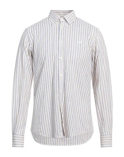 Shop Harmont & Blaine Man Shirt Beige Size Xxl Cotton, Linen