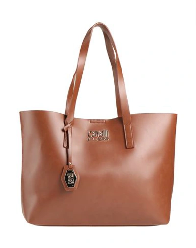 Shop Cavalli Class Woman Handbag Brown Size - Pvc - Polyvinyl Chloride