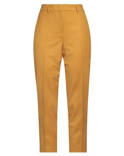 Shop Ql2  Quelledue Ql2 Quelledue Woman Pants Ocher Size 8 Virgin Wool, Lycra In Yellow