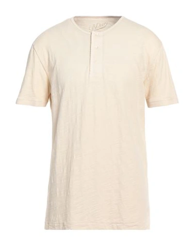 Shop Bl'ker Man T-shirt Cream Size Xxl Cotton In White