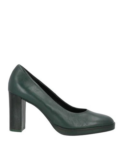 Shop Zinda Woman Pumps Dark Green Size 8 Soft Leather