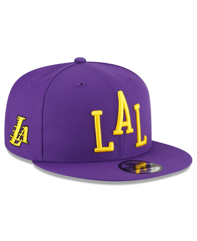 Shop New Era Men's  Purple Los Angeles Lakers 2023/24 City Edition Alternate 9fifty Snapback Adjustable Ha