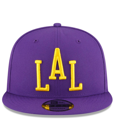 Shop New Era Men's  Purple Los Angeles Lakers 2023/24 City Edition Alternate 9fifty Snapback Adjustable Ha