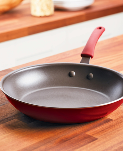 Rachael Ray Cook + Create Aluminum Nonstick Frying Pan, 12.5" In Agave Blue