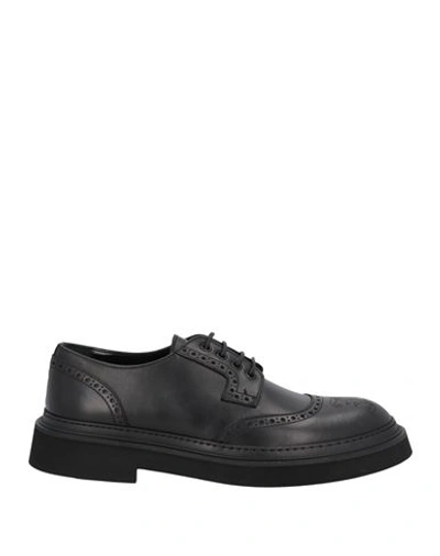 Shop John Galliano Man Lace-up Shoes Black Size 9 Soft Leather