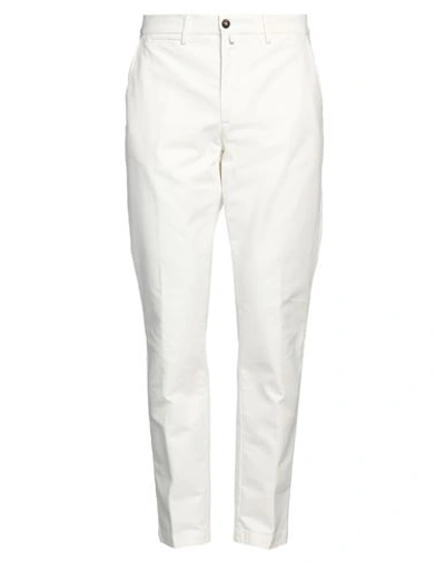 Shop Briglia 1949 Man Pants White Size 40 Cotton, Elastane